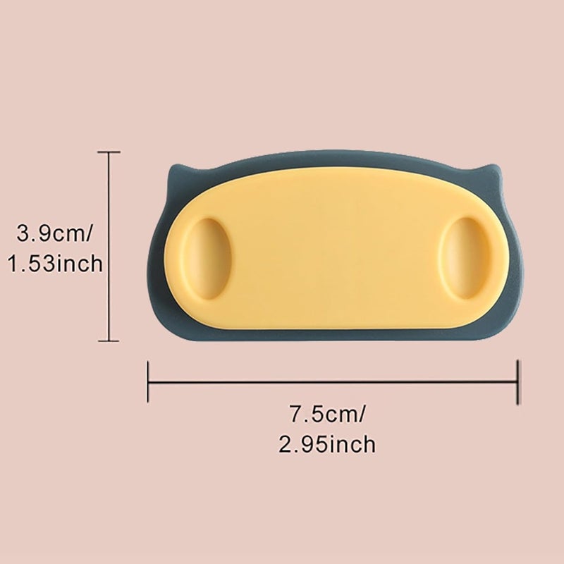 SIYANSHU 4 Pack Plug Wire Organizer Cable Holder Clips Cord Manager Clips with Self Adhesive Pad Cable Management for Home and Office Cable Wire Yellow - Image 2