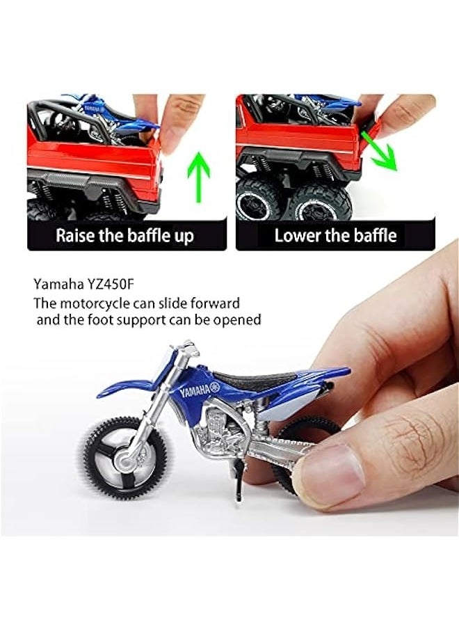 Generic - Metal Truck Model Car Toy - 6x6 Off-Road Creative Decorative Model Diecast Truck with Sound and Light,Toy Truck for Boys and Girls Aged 3+ Years (Red) - Image 1
