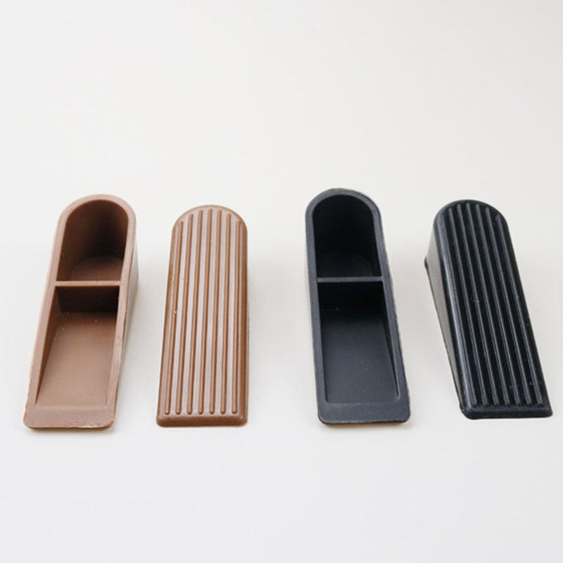 6 PCS No Punching Door Stops Home Anti-collision Mute Door Stoppers (Black) - Image 3