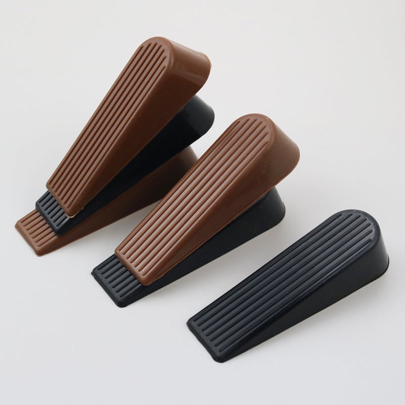 6 PCS No Punching Door Stops Home Anti-collision Mute Door Stoppers (Black) - Image 4