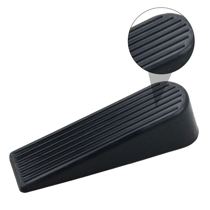 6 PCS No Punching Door Stops Home Anti-collision Mute Door Stoppers (Black) - Image 2
