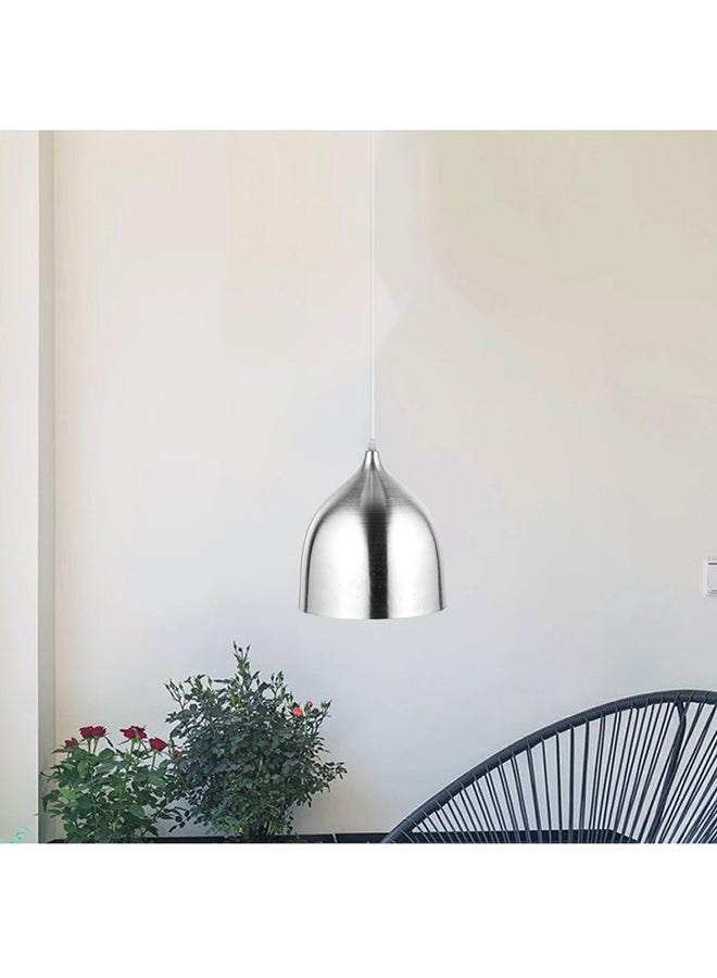 El Rawda Lighting Montro Ceiling Lamp -Single | modern decorative LED E27 pendant light ceiling lamp hanging | suitable for any room | Color: Chrome | Size: 70x26 cm