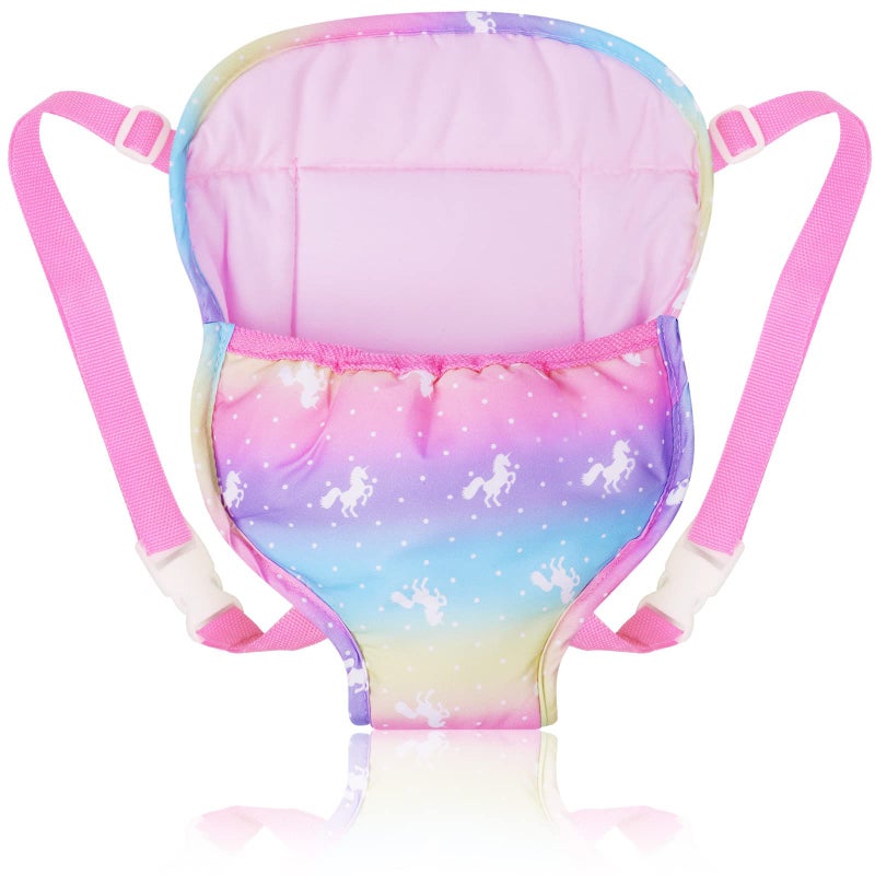 Aolso Aolso Doll Carrier Storage Bag Backpack, Toy with Adjustable Strap, Carrier Front and Back Portable Bag for 14-18 Inch Babies Baby Accessories (Baby Not Included)  - Image 1