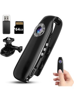 Generic Mini Body Camera with Audio and Video Recording 1080P 64GB Motion Detection Video Recorder Wearable POV Camcorder with Magnetic Pocket Portable DV for Cycling,Pets,Walking,Travaling  - Image 1