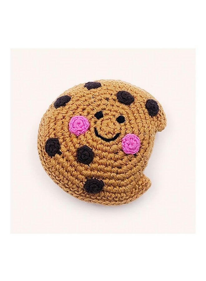 Pebble 200194 Fair Trade Friendly Chocolate Chip Cookie Rattle 3 Inchlength - Image 1