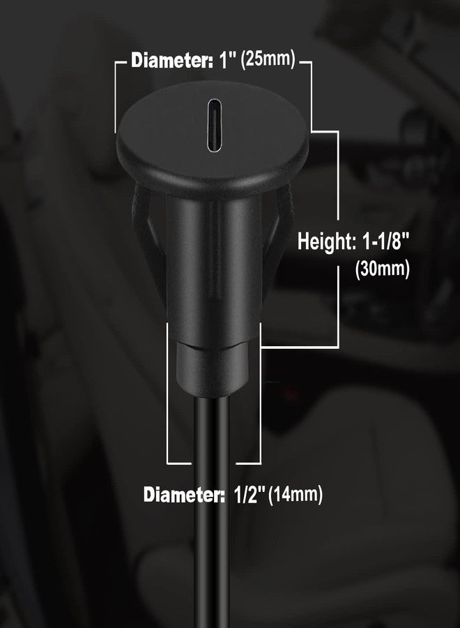 BATIGE Small Type C 3.0 Car Flush Mount Cable USB C 3.0 Panel Mount Male to Female Extension Cable for Car Truck Boat Motorcycle Dashboard 3ft - Image 3