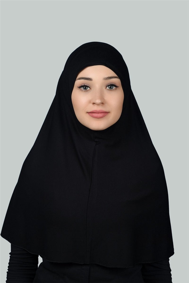 Altobeh حجاب جاهز وشاح عملي حجاب حجاب - غطاء صلاة (Xl) - أسود  - Image 1