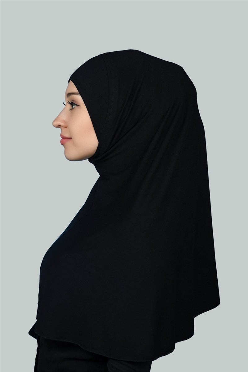 Altobeh حجاب جاهز وشاح عملي حجاب حجاب - غطاء صلاة (Xl) - أسود  - Image 3