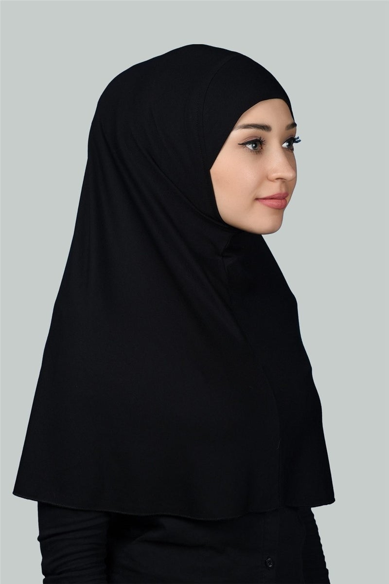 Altobeh حجاب جاهز وشاح عملي حجاب حجاب - غطاء صلاة (Xl) - أسود  - Image 2