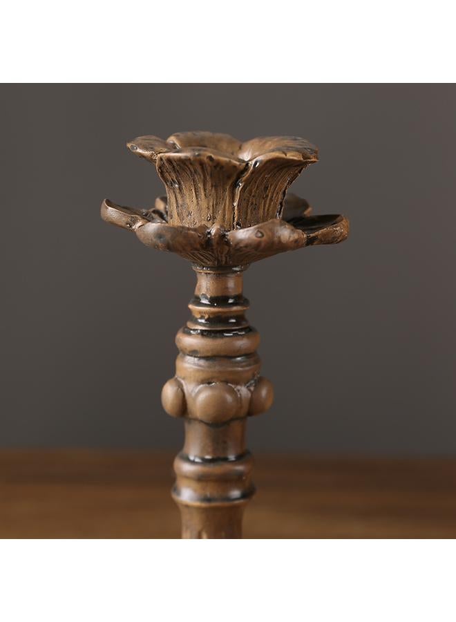 Bluejw European Style Vintage Resin Crafts Romantic Candlelight Dinner Desktop Wedding Atmosphere Decorations Carved Candlestick Ornaments - Image 5