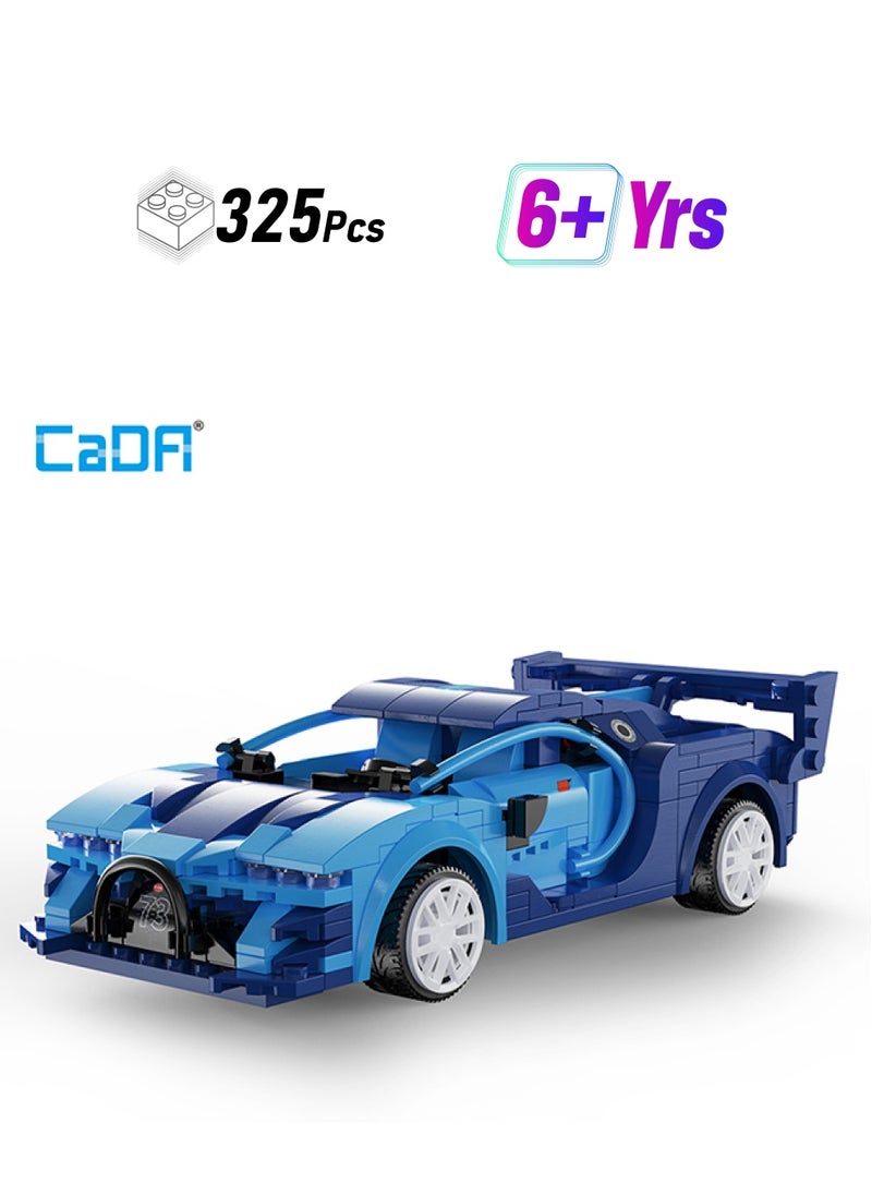 CaDA CaDA Remote Control Car Toy Building Blocks Blue Race Car(Dual Control) C51073W  - Image 1