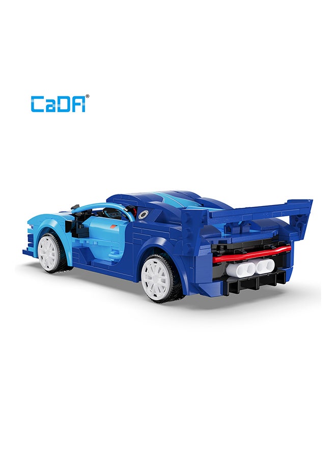 CaDA CaDA Remote Control Car Toy Building Blocks Blue Race Car(Dual Control) C51073W  - Image 2
