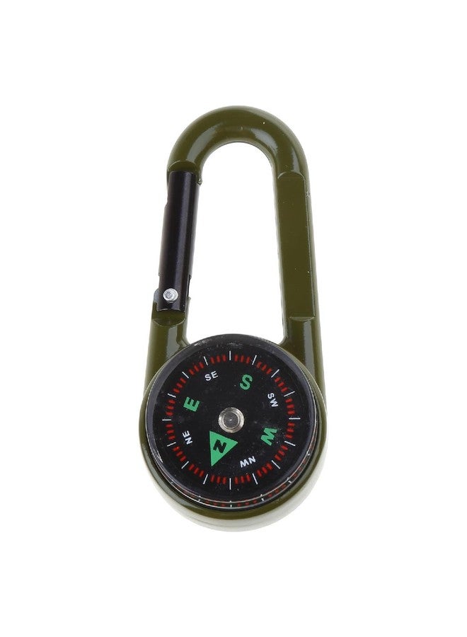RDTGHY Outdoor Multifunctional Carabiner Clip with Thermometer Compass Dual Display Keychain for Hiking Camping Emergency Survival Gear - Image 3