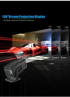 Generic Portable Projector 4K 1080P with 300 ANSI Lumens, Auto Keystone & Focus, 180° Rotation, WiFi 6/BT5.0, Android 11, Low Noise ≤25dB, Wireless iOS/Android Mirroring  - Image 5