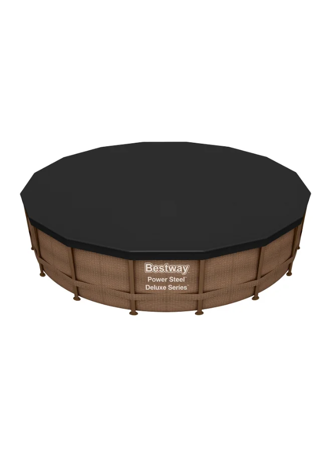 Bestway Bestway Flowclear 16 ft Round Solar Pool Cover, 4.88 m Solar Heating Cover for Above Ground Pools, Heat Retention & Debris Protection, Energy-Saving Bubble Pool Cover