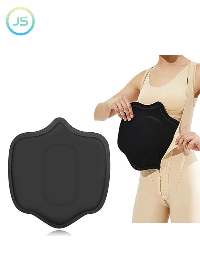 JS Lipo Foam Compression Ab Board, Post-Surgical Abdominal Support Board for Tummy Tuck and Liposuction Recovery, Ab Board Post Surgery Liposuction (Black) - Image 1