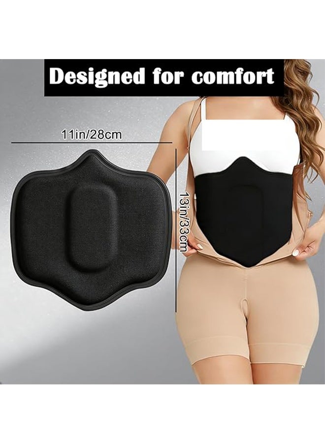 JS Lipo Foam Compression Ab Board, Post-Surgical Abdominal Support Board for Tummy Tuck and Liposuction Recovery, Ab Board Post Surgery Liposuction (Black) - Image 3