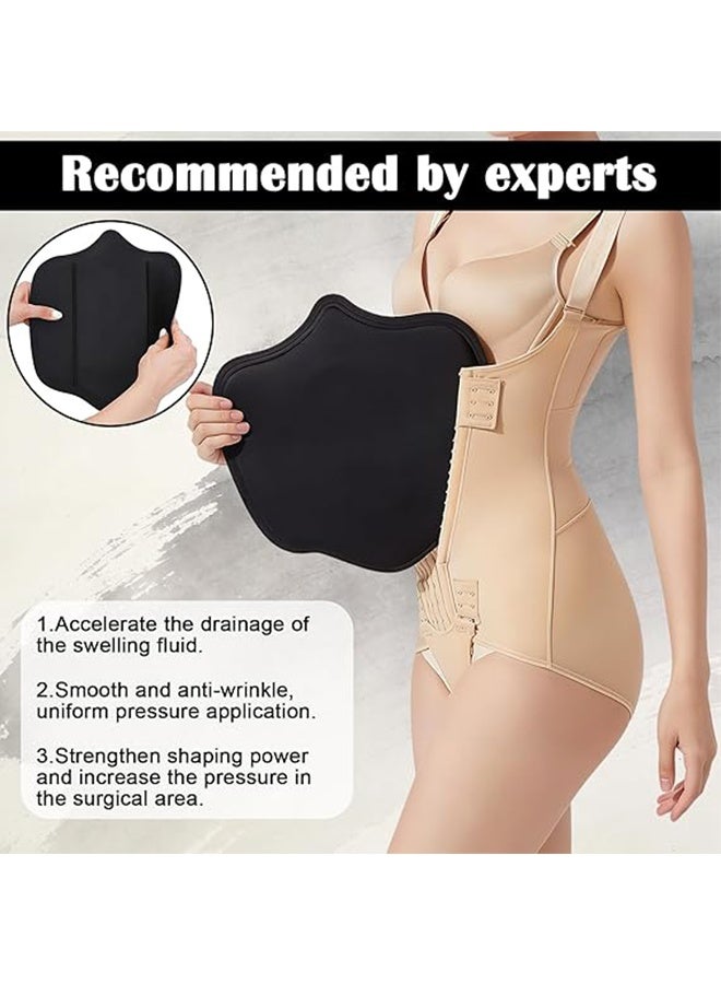 JS Lipo Foam Compression Ab Board, Post-Surgical Abdominal Support Board for Tummy Tuck and Liposuction Recovery, Ab Board Post Surgery Liposuction (Black) - Image 4