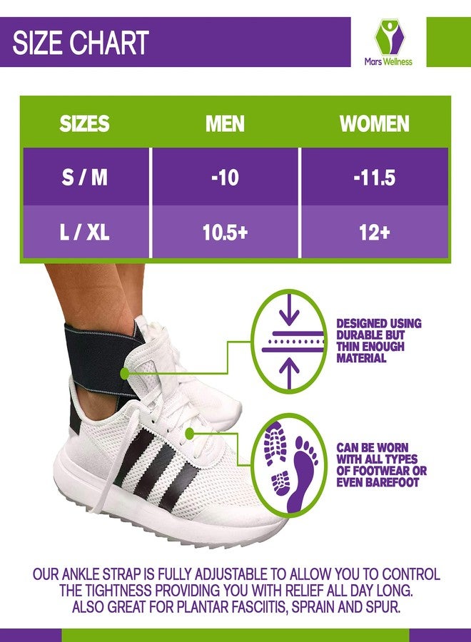 MARS WELLNESS Achilles Tendonitis Support Ankle Brace - Plantar Fasciitis Relief - Gel Buttress Pad - All Day Achilles Tendonitis Relief - Large/X-Large - Image 4