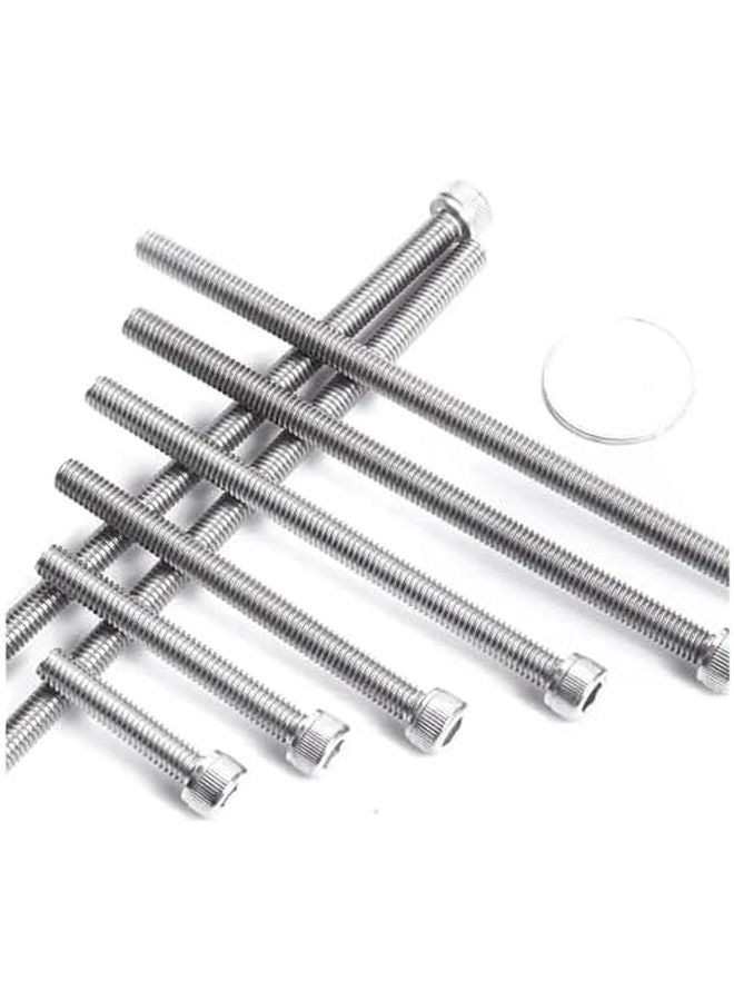 M3x130mm 10PCS 304 Stainless Steel Extra Long Knurled Cup Head Hex Socket Bolts DIN912 - Image 4