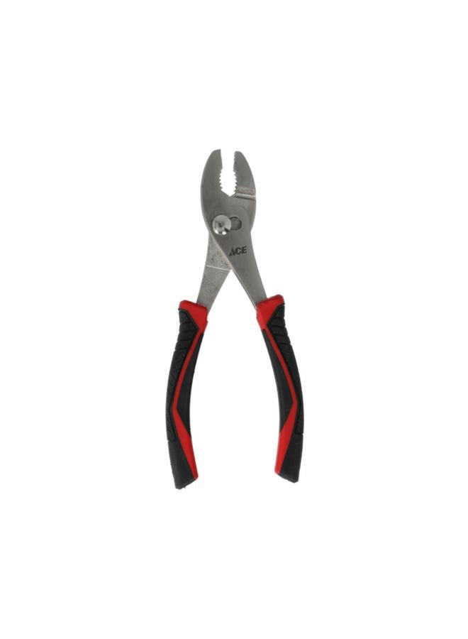 ACE Chrome Vanadium Steel Comfort TPR Grip Slip-Joint Plier Black and Red 8inch XM18010386 - Image 2