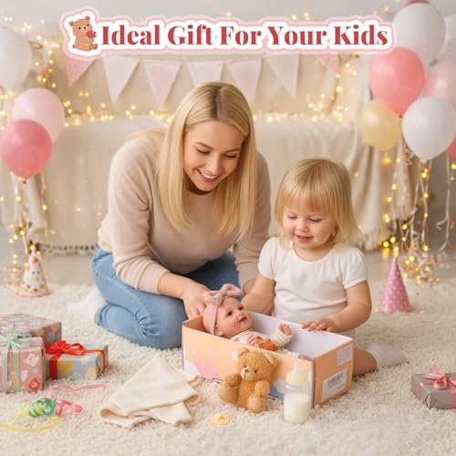 BABESIDE Baby Doll Girl 12Inch Realistic Baby Dolls Real Life Full Vinyl Toy with Accessories for 3 Year Old Girls Perfect for Pretend Play Ideal for Birthday Christmas - Image 5