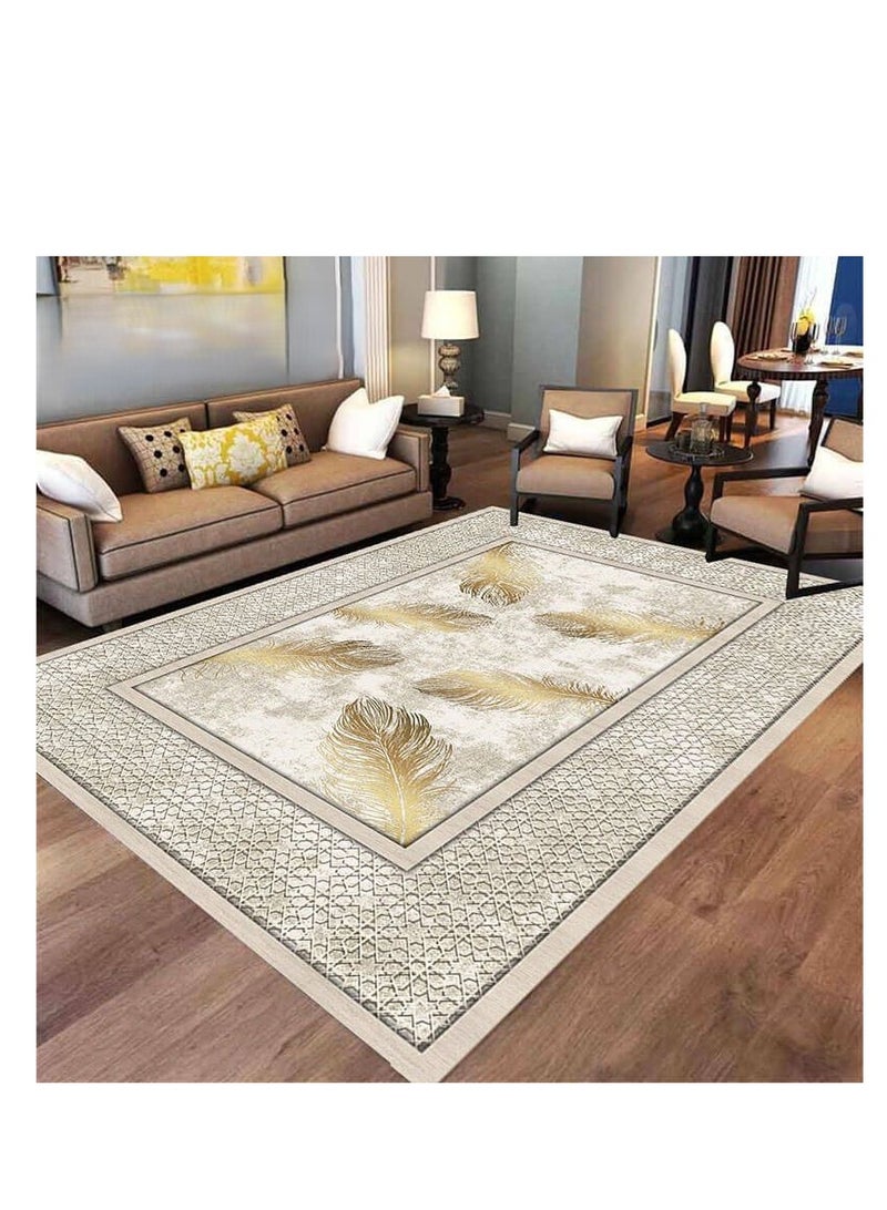 بديل سجاد وجه ناعم وضهرحبيبات مضاد للانزلاق بألوان جذابة حديثه مقاس كبير 200×300سم الجمبو  - Image 1