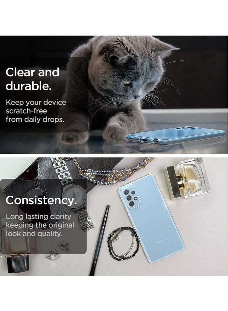 Spigen Liquid Crystal for Samsung Galaxy A72 Case Cover - Crystal Clear - Image 3