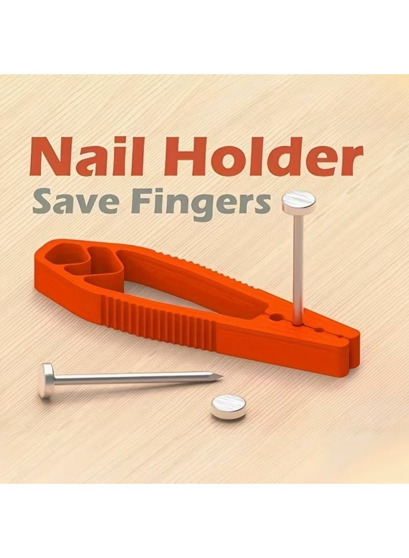 Ergonomic Nail Gripping Pliers Designed to Hold Nails Securely, Protecting Your Fingers While Hammering - Image 4