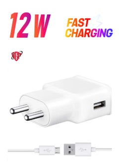BGM for Samsung Fast Charger/Adaptive 2.4Amp Fast Charger with Micro USB Data Cable Compatible with Galaxy S6/S6edge/A6/A8/A10/J6/J7/J7 /J8/M10 NI78  - Image 1