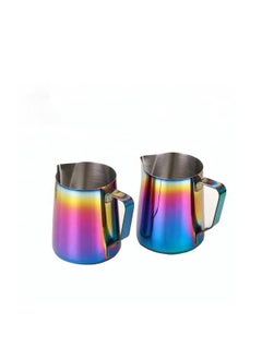 Generic Stainless Steel Milk Frothing Pitcher Espresso Coffee Barista Craft Latte Cappuccino Milk Cream Cup Frothing Jug Pitcher (1000 ml)  - Image 3