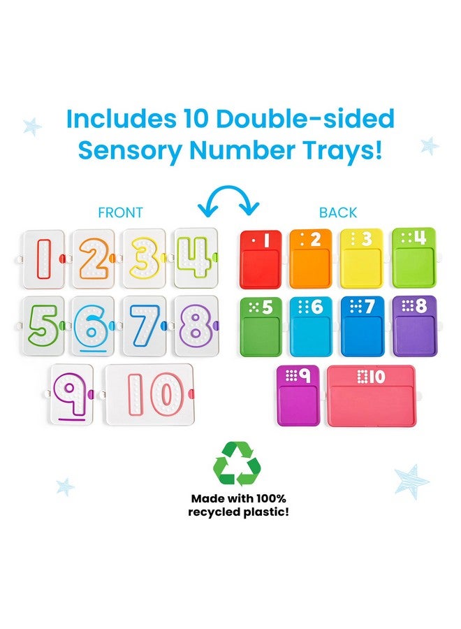 hand2mind hand2mind Sensory Number Trays, Learning Numbers for Kids, Fine Motor Activities, Counting Toys for Sensory Seeking Kids, Texture Toys, Pre-Writing Skills for Toddlers, Montessori Math Materials  - Image 2