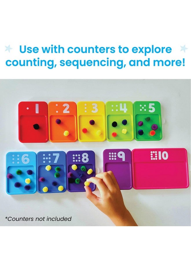 hand2mind hand2mind Sensory Number Trays, Learning Numbers for Kids, Fine Motor Activities, Counting Toys for Sensory Seeking Kids, Texture Toys, Pre-Writing Skills for Toddlers, Montessori Math Materials  - Image 4