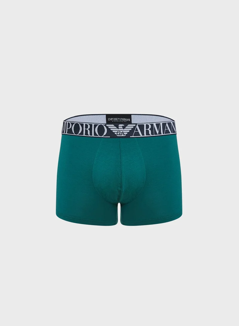 EMPORIO ARMANI 2 Pack Logo Band Trunks