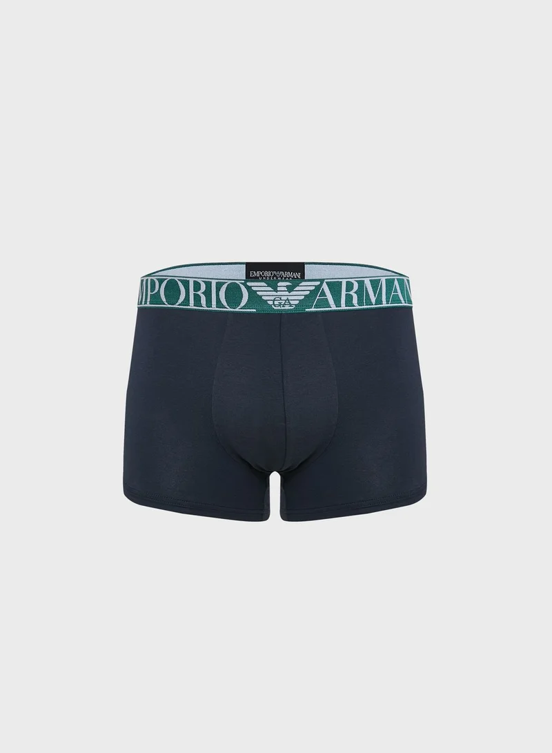EMPORIO ARMANI 2 Pack Logo Band Trunks