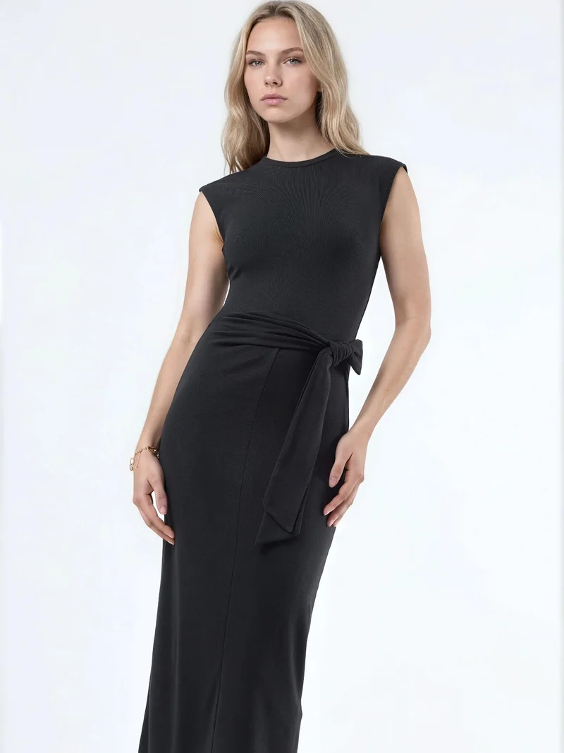 Busem BUSEM Midi Dress with Tie Detail