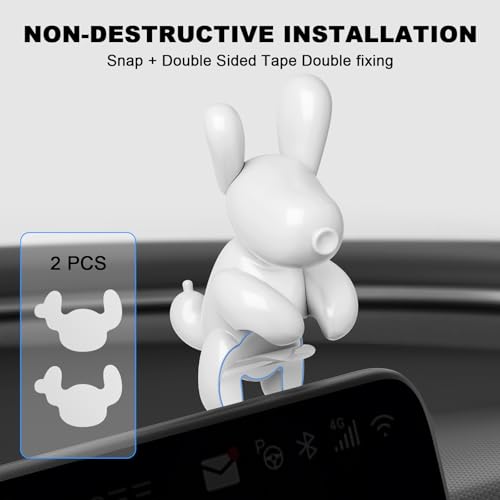 KUNIST for Tesla Model Y 2026 Dog Mode Mini Screen Decoration Ornament Funny Decors Compatible with 2017-2026 Tesla Modle 3 and New Modle Y Juniper Interior Accessories (Gift Box) - Image 3