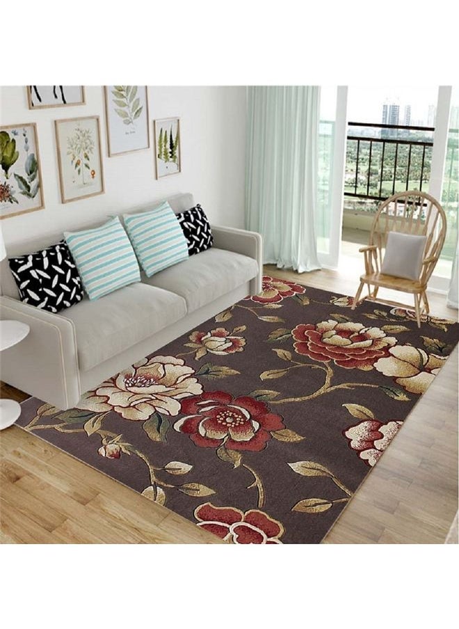 Sharpdo - Indoor Shaggy Patterned Area Rugs Multicolour 150x200cm - Image 1