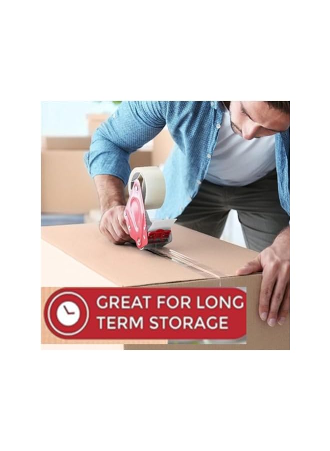 PROMASS promass Heavy Duty Clear Packing Tape, 2 inches x 100 Yards 6 Rolls - Strong Adhesive Packaging Tape for Home, Industrial, Warehouse & Office Sealing Boxes, Parcel, Postal Bags, Shipping Supplies  - Image 4
