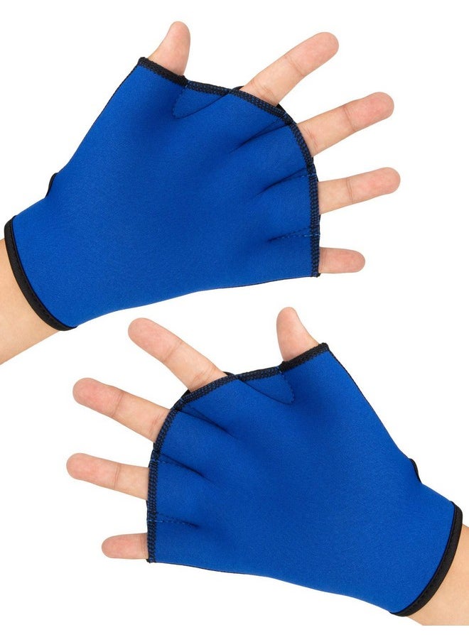 FitsT4 Sports - Aqua Gloves Webbed Paddle Swim Gloves Fitness Water Aerobics And Swimming Resistance Training Gloves For Men Women Children - Image 1