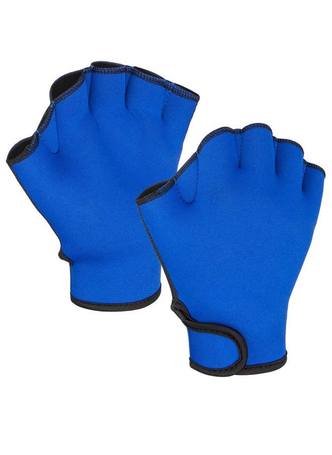 FitsT4 Sports - Aqua Gloves Webbed Paddle Swim Gloves Fitness Water Aerobics And Swimming Resistance Training Gloves For Men Women Children - Image 1