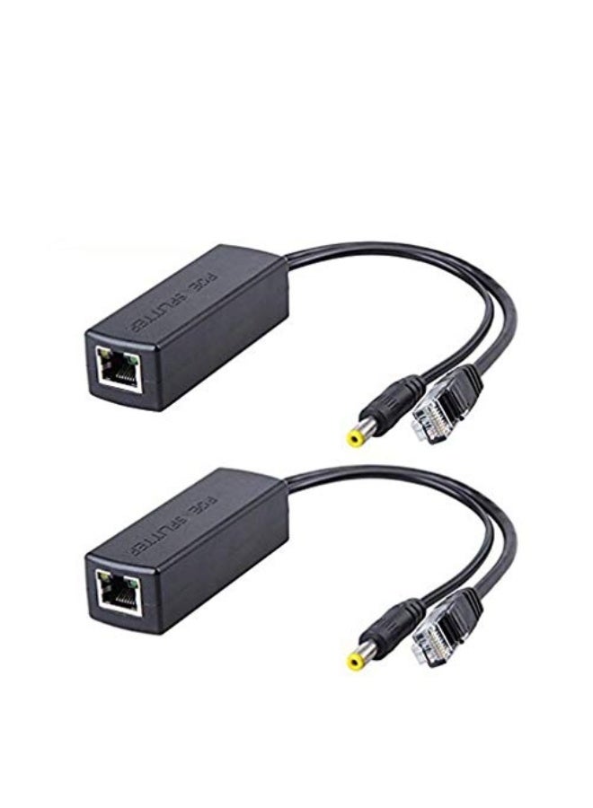 PoE Splitter 12V 2A for IP Cameras VoIP Phones and CCTV with 1000Mbps Ethernet Support