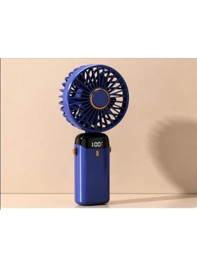 Portable Fan, Hand Held Fan Mini USB Fan Personal Fan Travel Fan Rechargeable Fan Foldable Small Fan Desk Fan 5 Speeds for Travel/Camping/Outdoor/Office - Image 1