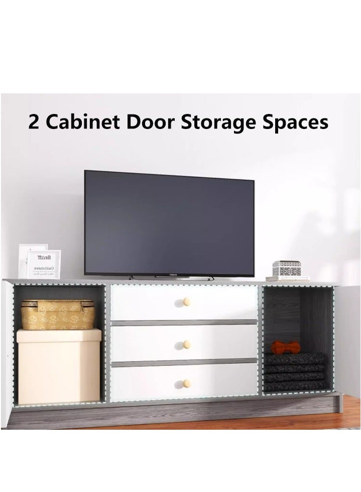 تلفزيون مجلس الوزراء غرفة نوم مجلس الوزراء غرفة المعيشة الحديثة التلفزيون حامل مع باب مجلس الوزراء الأدراج ( 140 * 29 * 54cm ) - Image 4