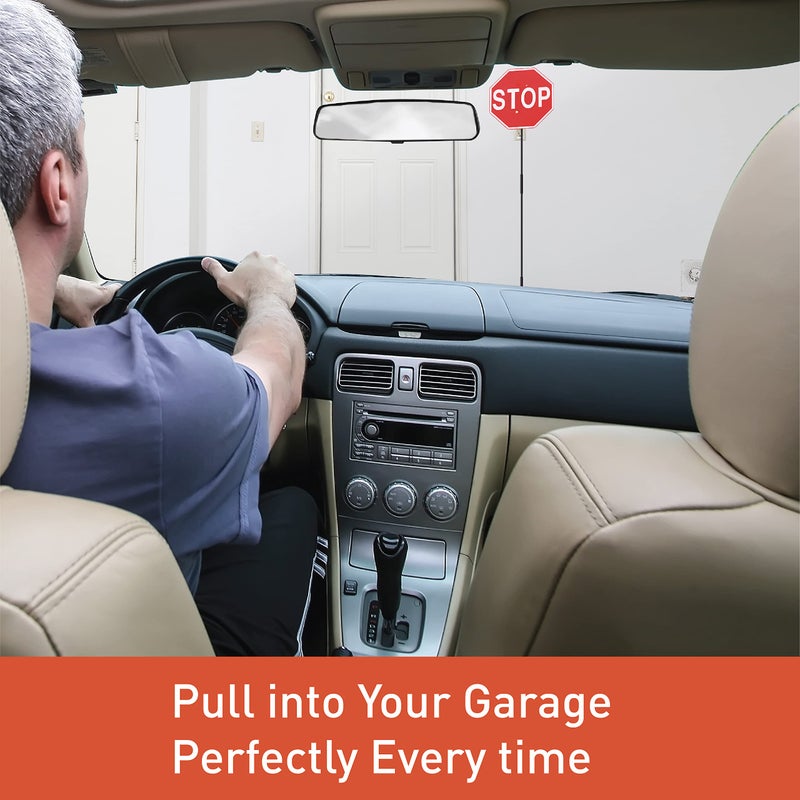 Securityman Garage Stop Sign Parking Aid (2 Pack) | Garage Stoppers for Your Vehicle - Easy Car Marker Sensor Indicator Assist Guide - Image 3