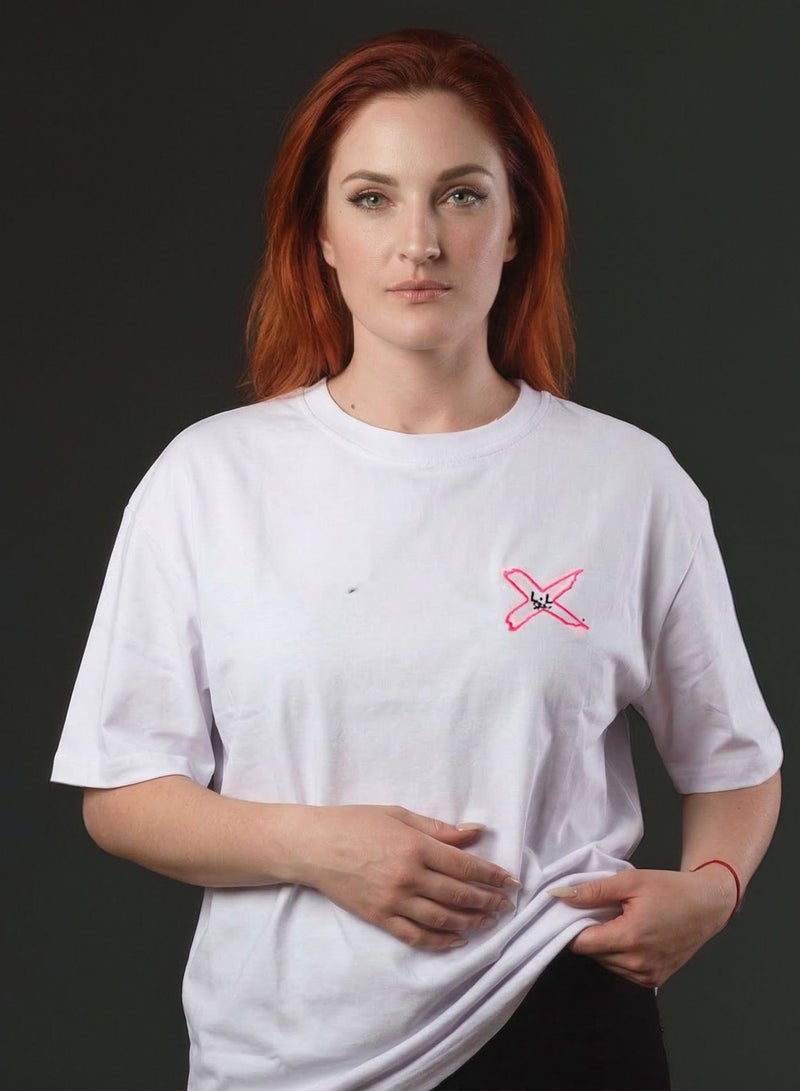 LOUKLAD | Lady Louk BREATH  Oversized 100% Cotton Tee - Image 1
