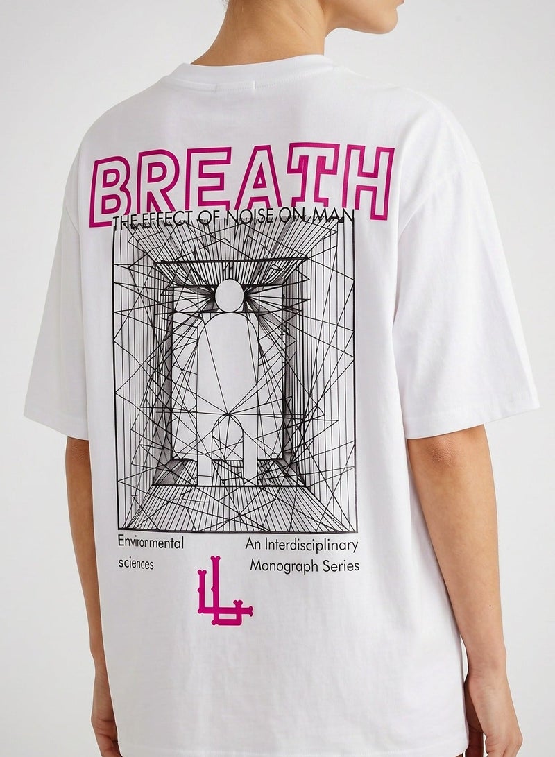LOUKLAD | Lady Louk BREATH  Oversized 100% Cotton Tee - Image 2