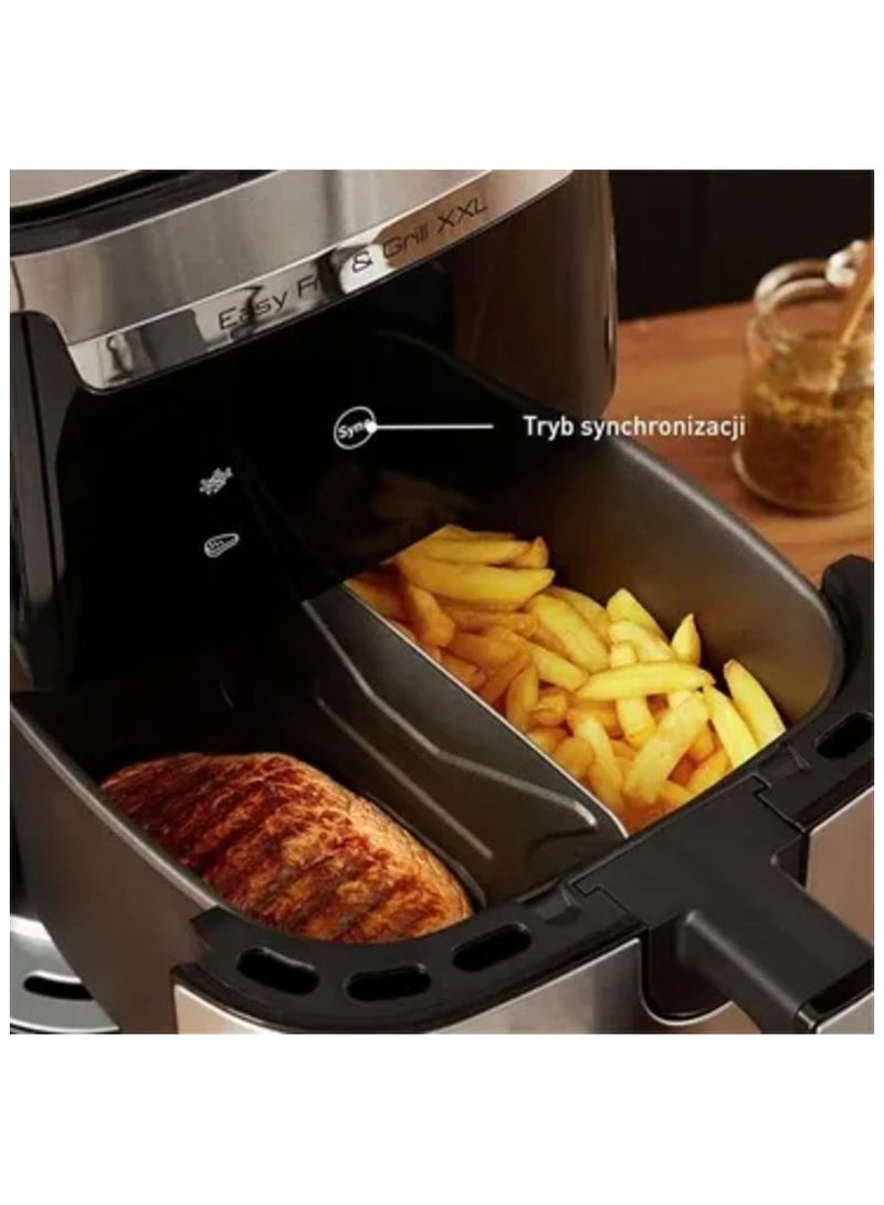 Tefal Touch Digital Air Fryer Easy Fry & Grill XXL, 6.5 Liter, 1800 Watt, Black Silver - EY801D15 6.5 L 1800 W EY801D15 black and silver - Image 3