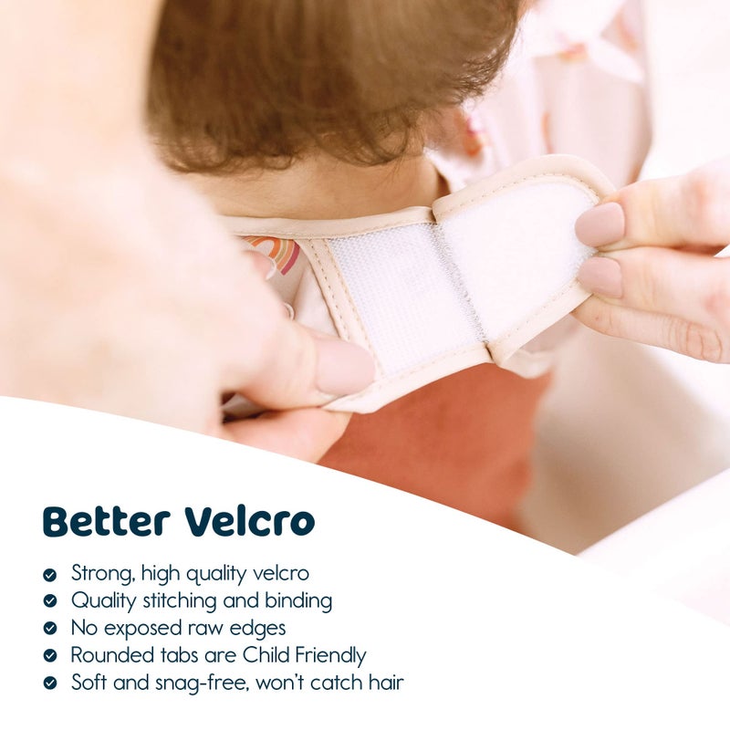 Tiny Twinkle Long Sleeve Bib for Babies & Toddlers - Waterproof Smock Bib for Eating - Machine Washable & Mess-Proof, Baby Feeding Essential & Shower Must-Have(Flutter, 6-24M) - Image 5