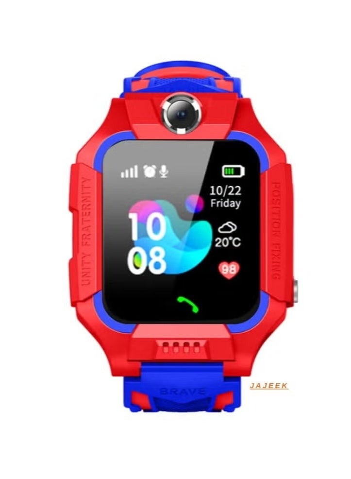 Smartwatch with Camera & GPS – Midnight Red, SIM Card Support, HD Touchscreen, Fitness Tracker, Bluetooth, Waterproof, Perfect for Calls, Notifications, and Daily Activities